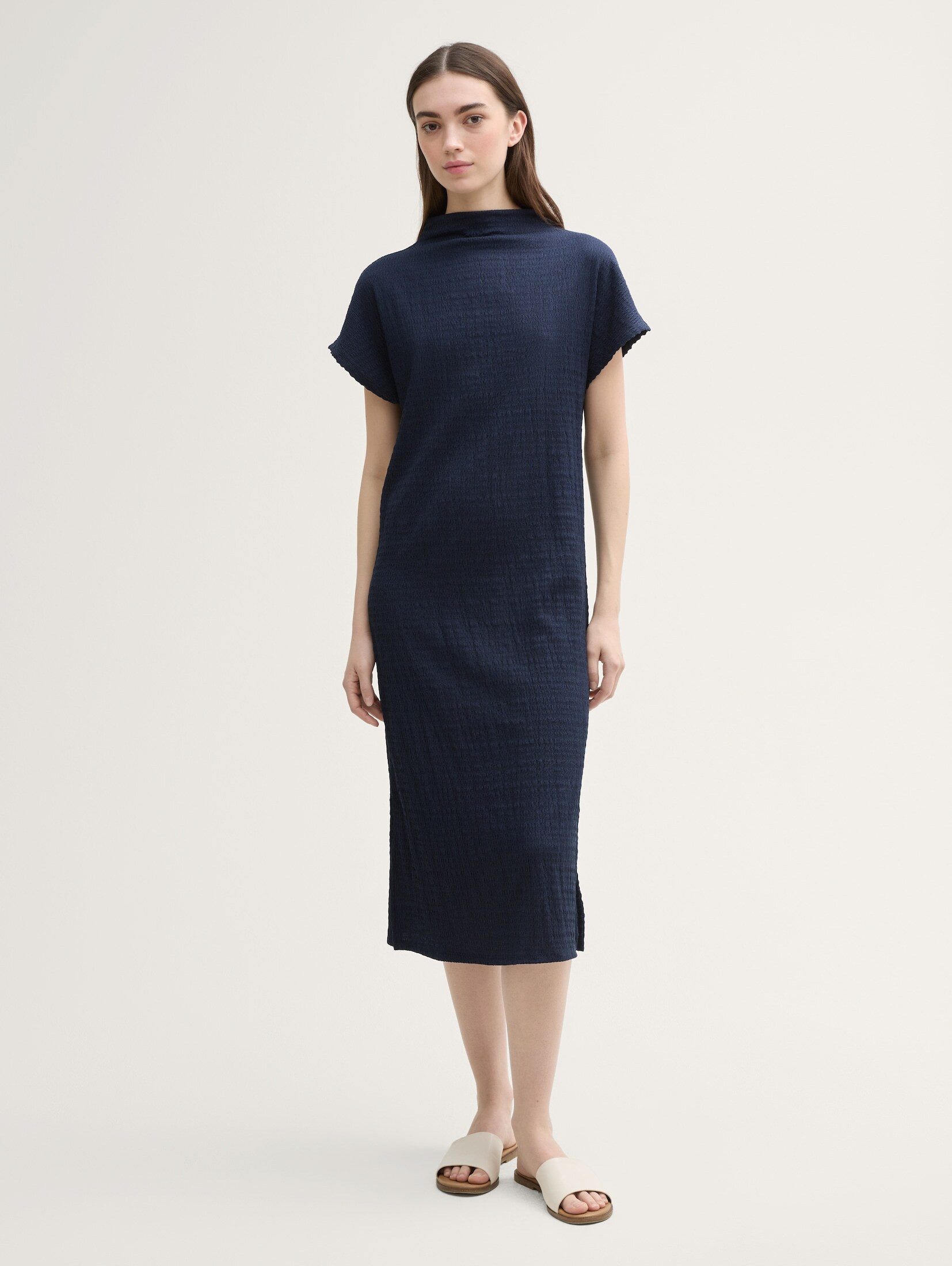 TOM TAILOR Denim Sommerkleid Midi-Kleid mit günstig online kaufen