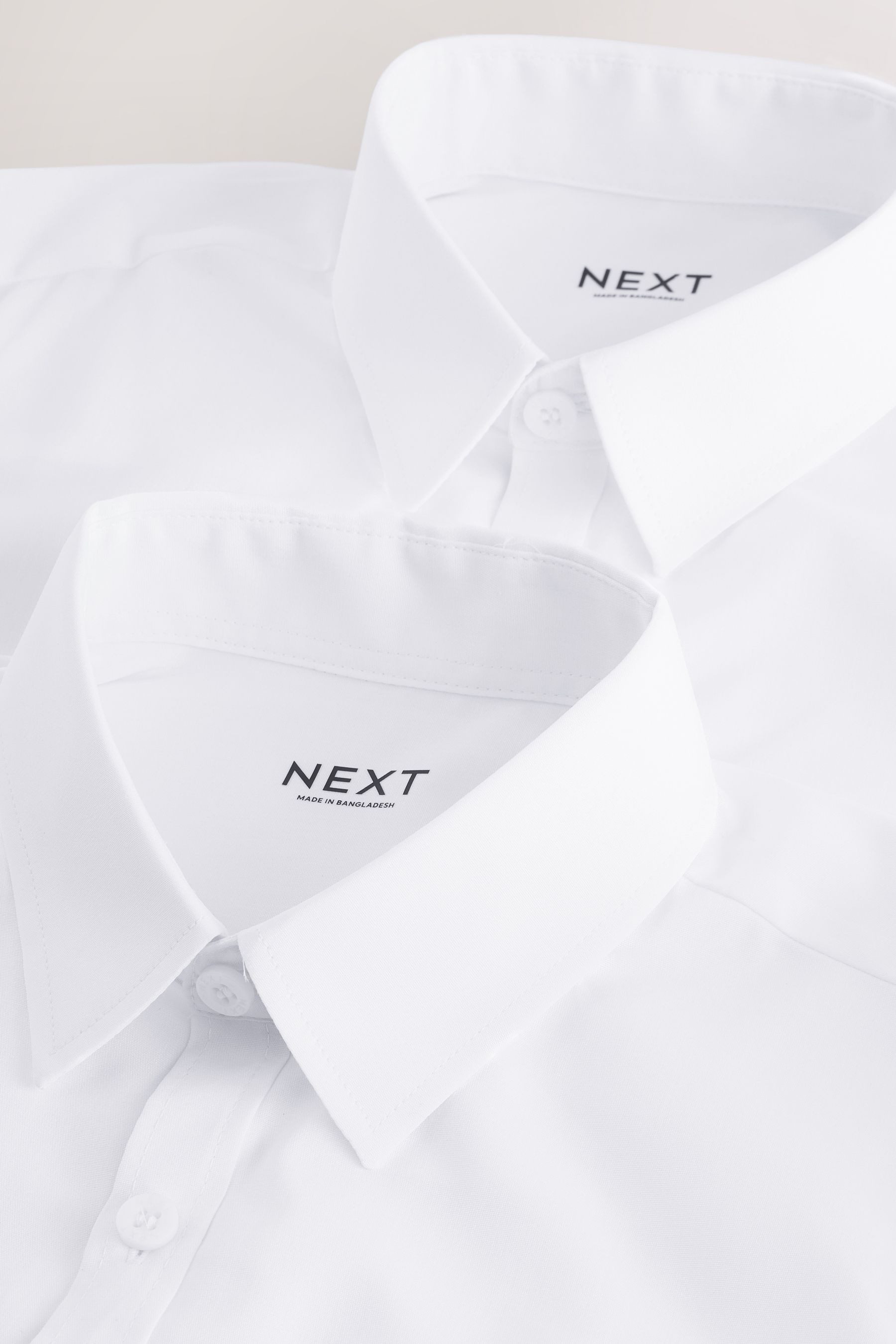 Next Langarmhemd Regular Fit Hemd mit extra langen Ärmeln (2-tlg)