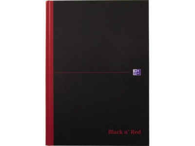 OXFORD Notizbuch OXFORD 400047606 Oxford Notizbuch Black n' Red DIN A4 liniert schwarz