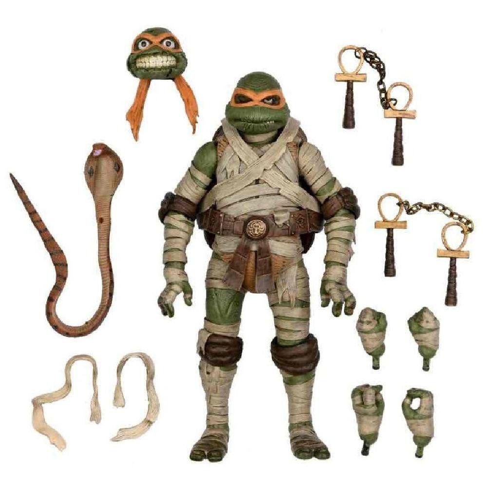 NECA Actionfigur Ninja Turtles as the Mummy Michelangelo ultimate Figur 18cm