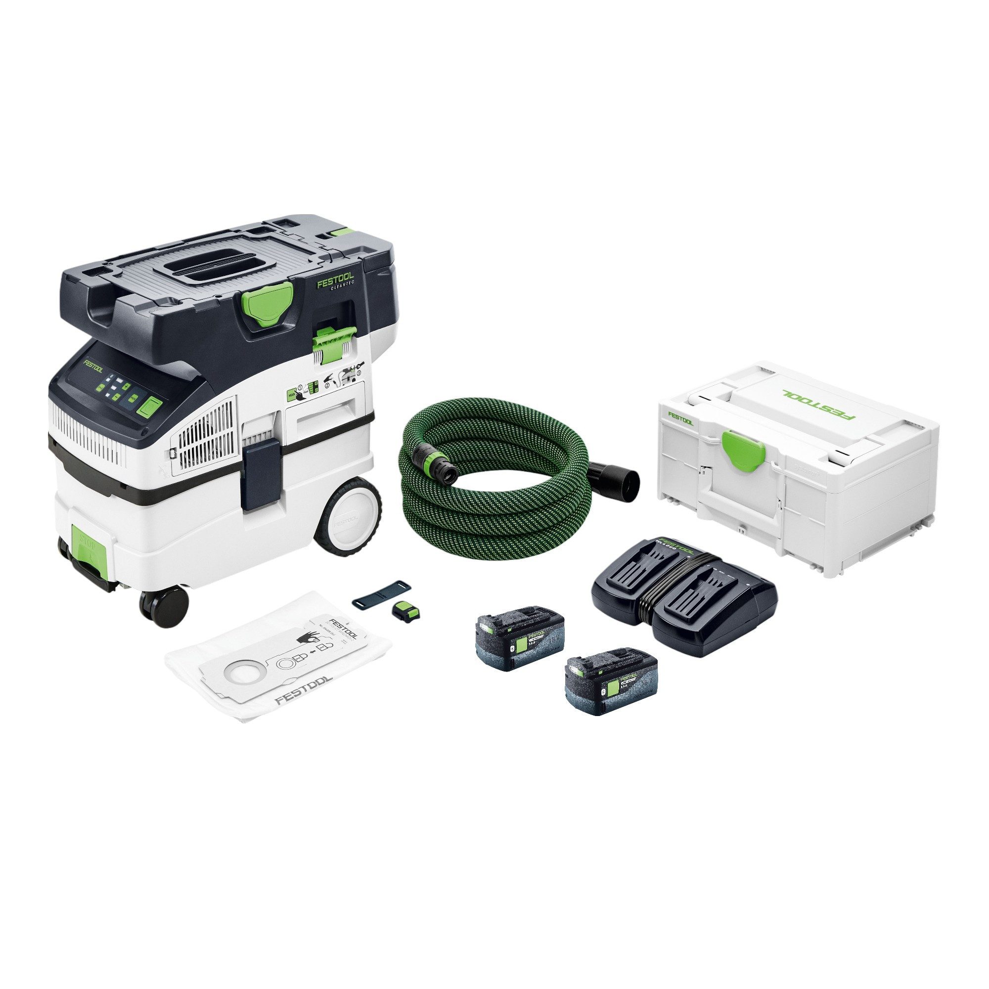 FESTOOL Akku-Handstaubsauger CTMC MIDI I-Basic Akku Absaugmobil 36 V (2x 18 V) Staubkl. M