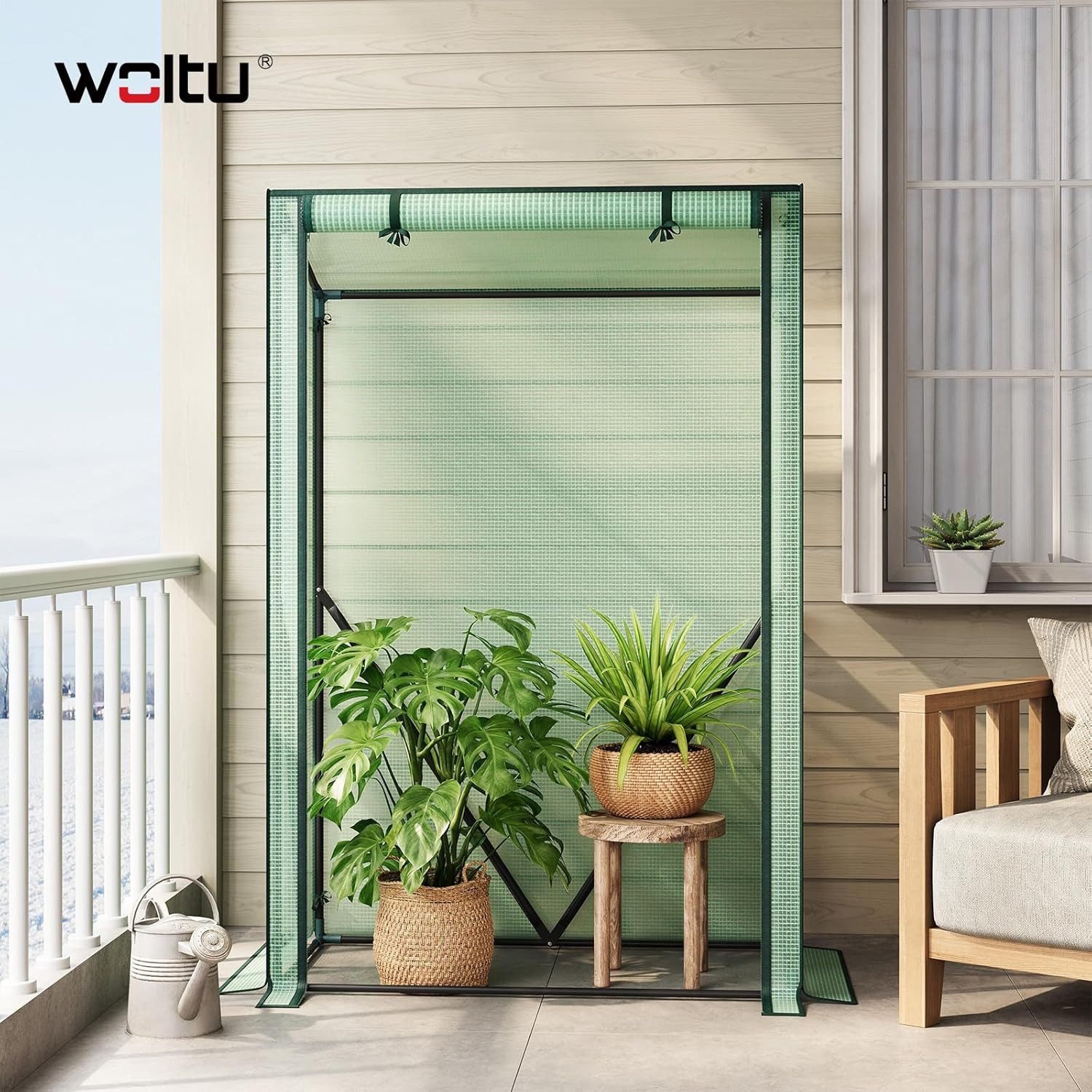 Woltu Gewächshaus, BxTxH: 100 x 50 x 150,00 cm, Foliengewächshaus Treibhaus günstig online kaufen