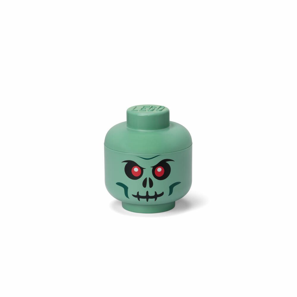 NHG Aufbewahrungsbox LEGO Storage Head Small Green Skeleton