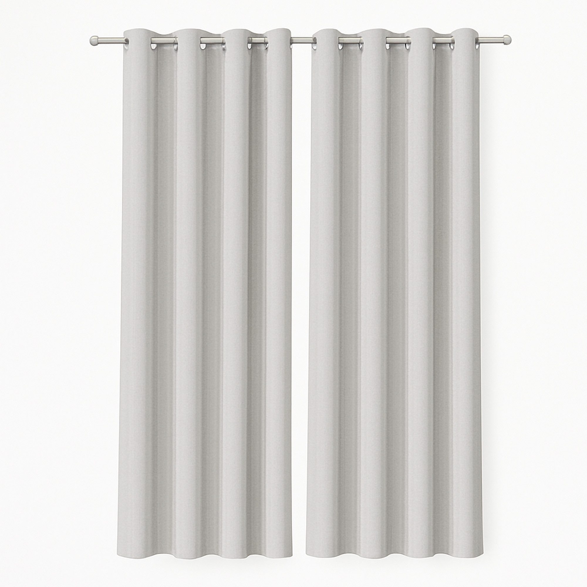 Bestlivings Gardine "Ellen" mit Ösen (2 St), Ösen, blickdicht, Polyester, matter Stoff, einfarbig, waschbar bei 30°C, bügelleicht, formstabil