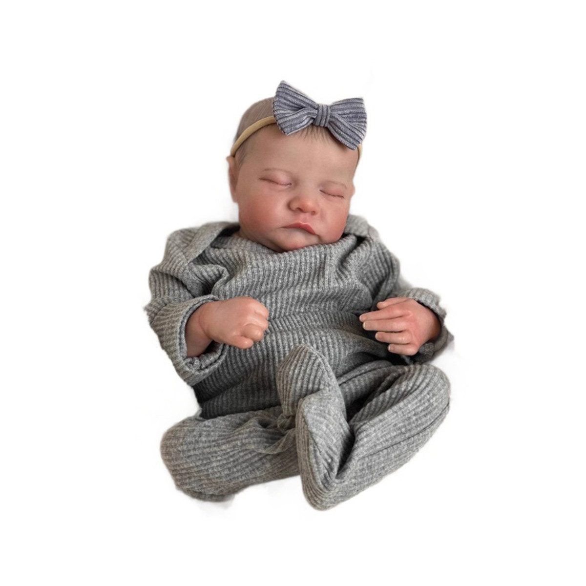 Bellaro Life Babypuppe Reborn Baby Doll Bellaro Life Silikon: Realistisch, 3D-Details, 49cm
