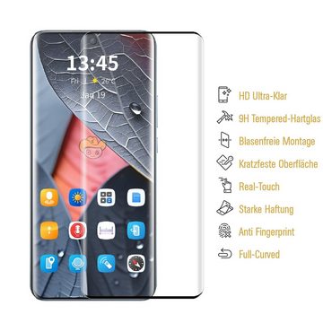 Protectorking Schutzfolie 1x 9H Panzerhartglas für Xiaomi Redmi Note 13 Pro Plus 3D KLAR Display, (1-Stück), Displayschutz, Schutzglas ECHTES TEMPERED 9H Panzerglas 3D-KLAR