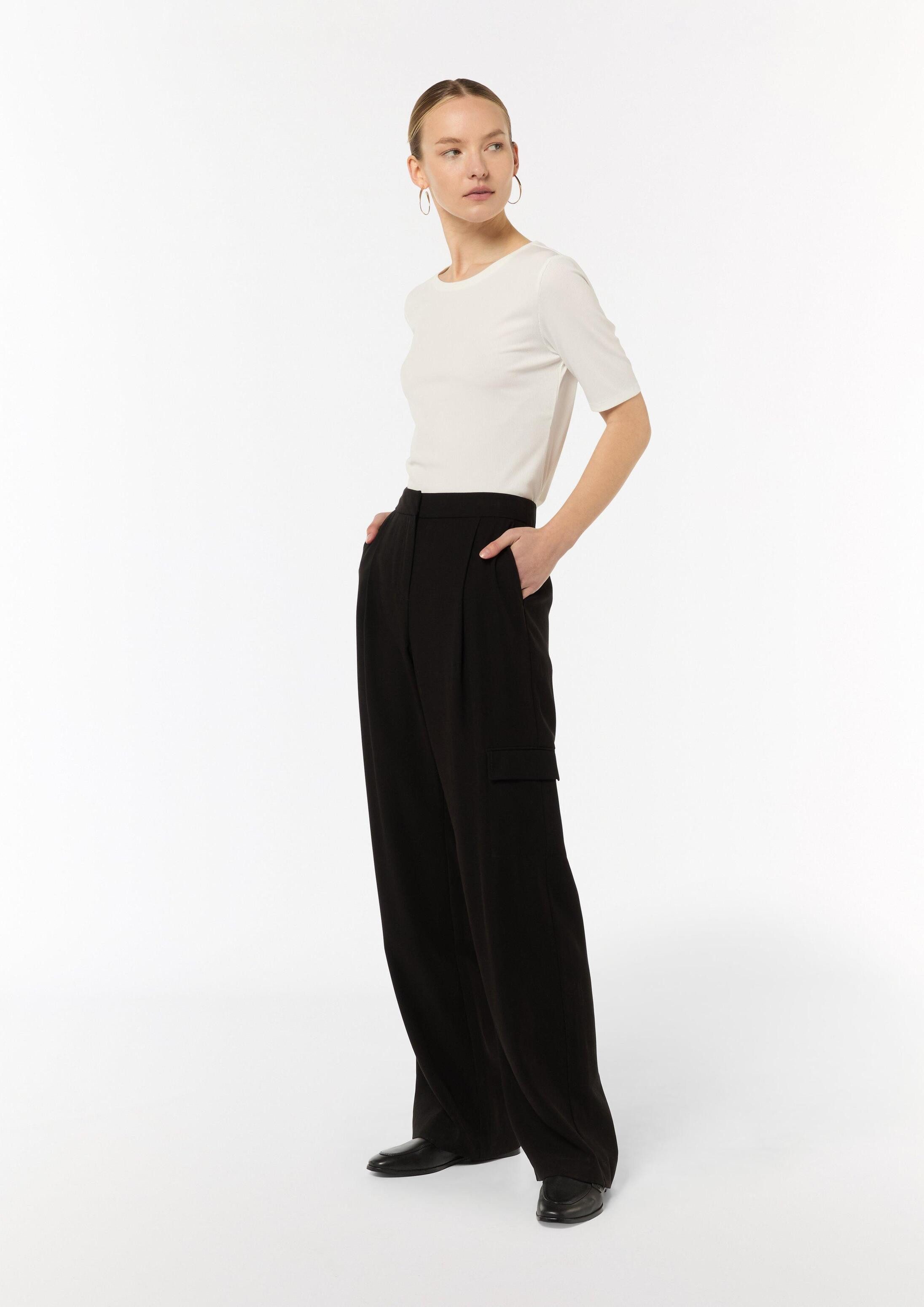 comma Chinos Hose Regular: Hose aus Viskosemix