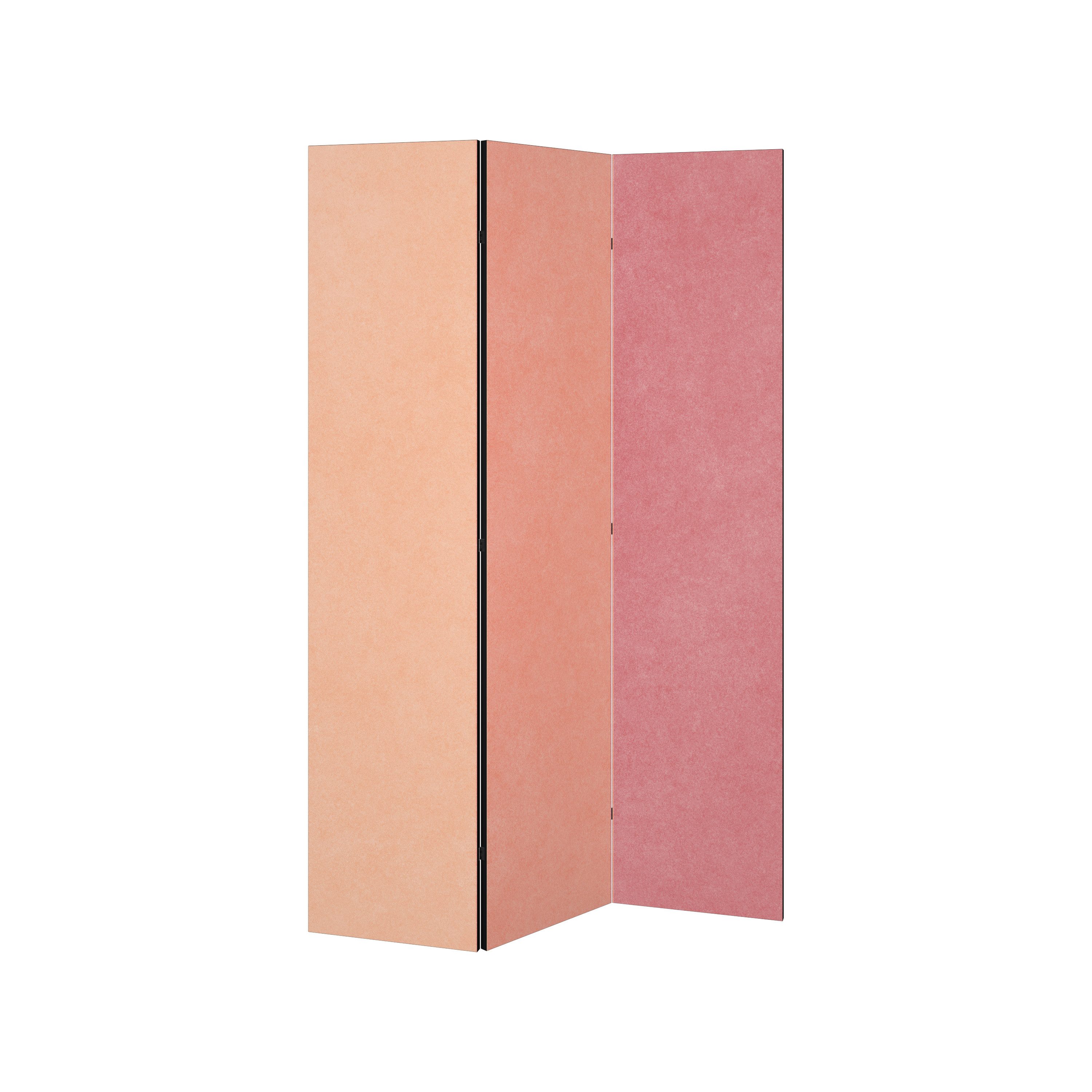 SPACEREBELS Paravent SMELLS LIKE PINK SPIRIT (1 St), Raumteiler mit 3 Paneelen, beidseitig bedruckt, 114 x 168 cm