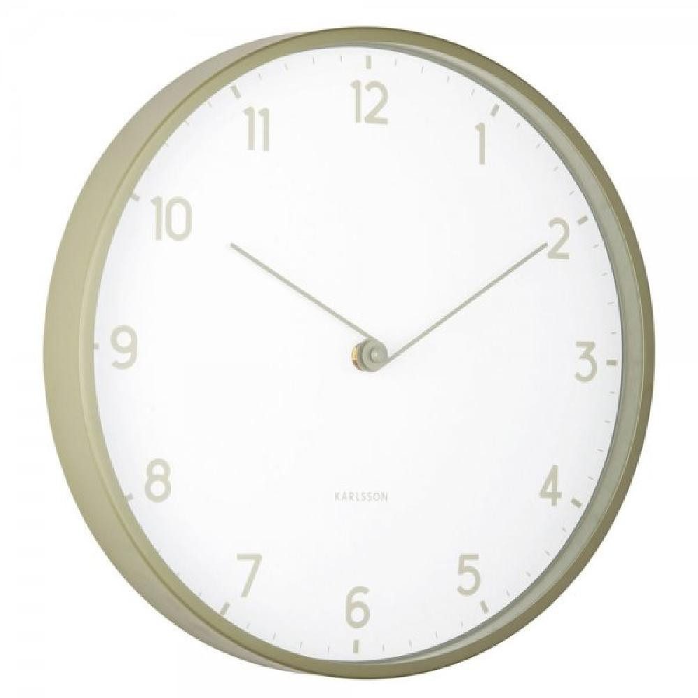 Karlsson Uhr Wanduhr Sencillez Army Green