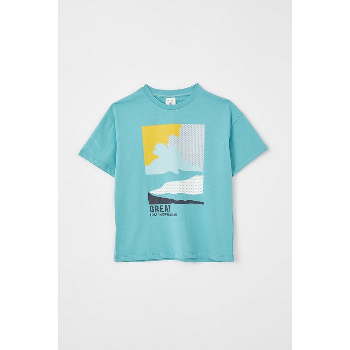DeFacto T-Shirt Jungen T-shirt Coool-Regular Fit CREW NECK