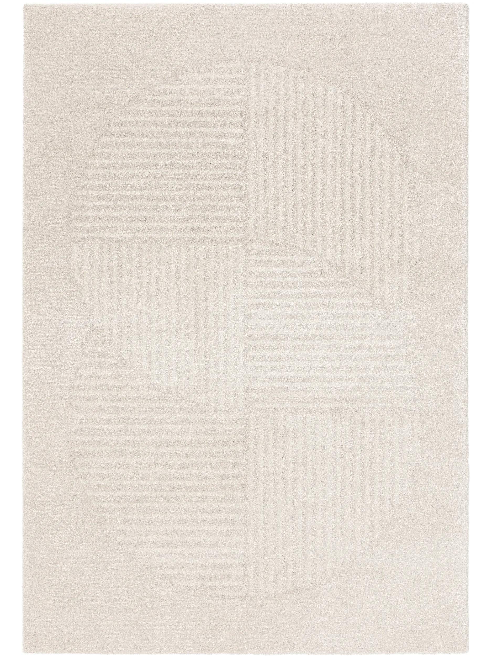 benuta Teppich Tacoma, rechteckig, Höhe: 21 mm, Teppich Wohnzimmer, Schlafzimmer, Esszimmer, Flur, Kunstfaser, Cozy