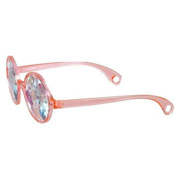 Boland Kostüm Kaleidoskop Funbrille, Damit wird die nächste Party zum Trip: rosa Brille mit Kaleidoskop-Gl