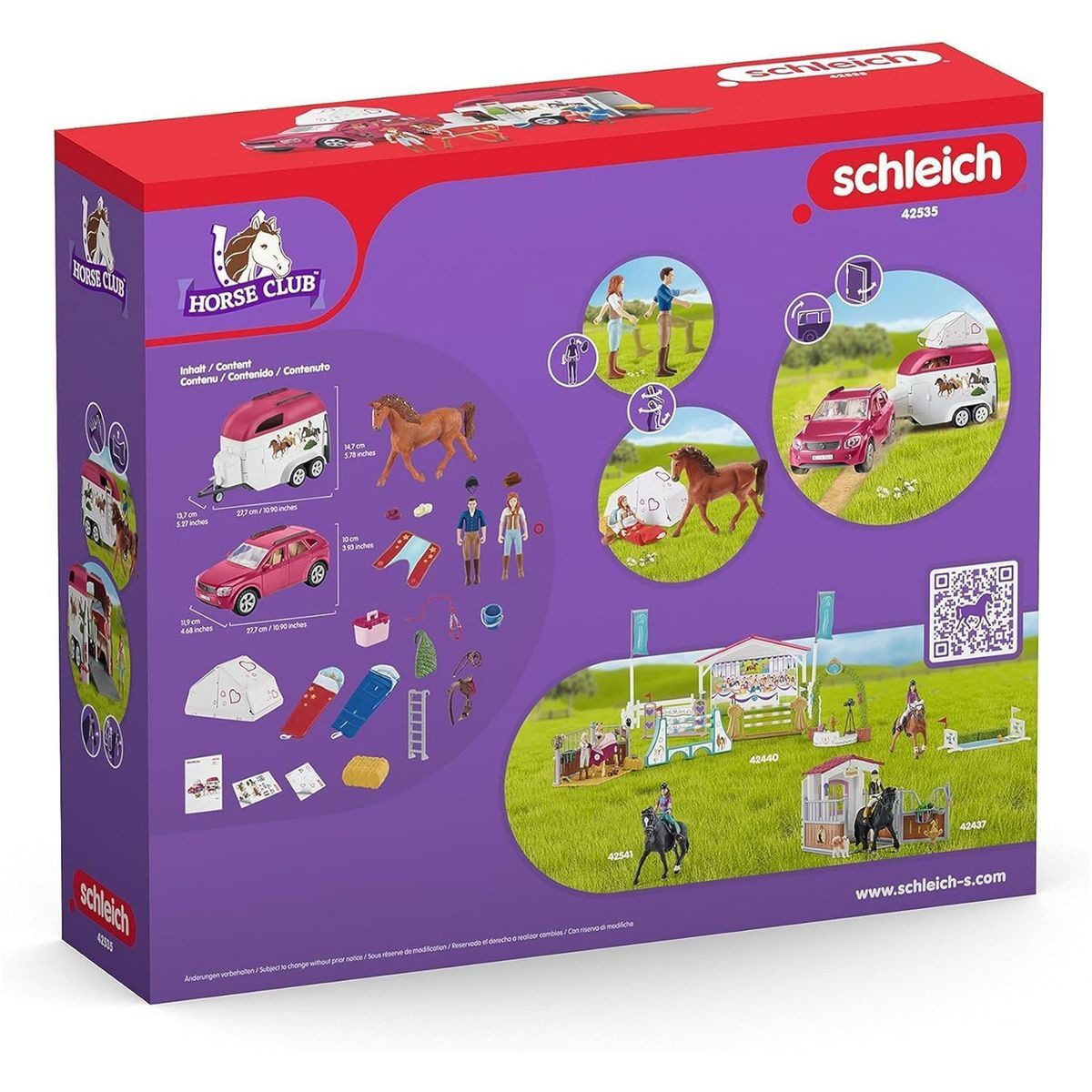 Schleich® Spielwelt Schleich 42535 - Horse Club - Abenteuer mit Auto und Pferdeanhänger – Bild 4 von 4