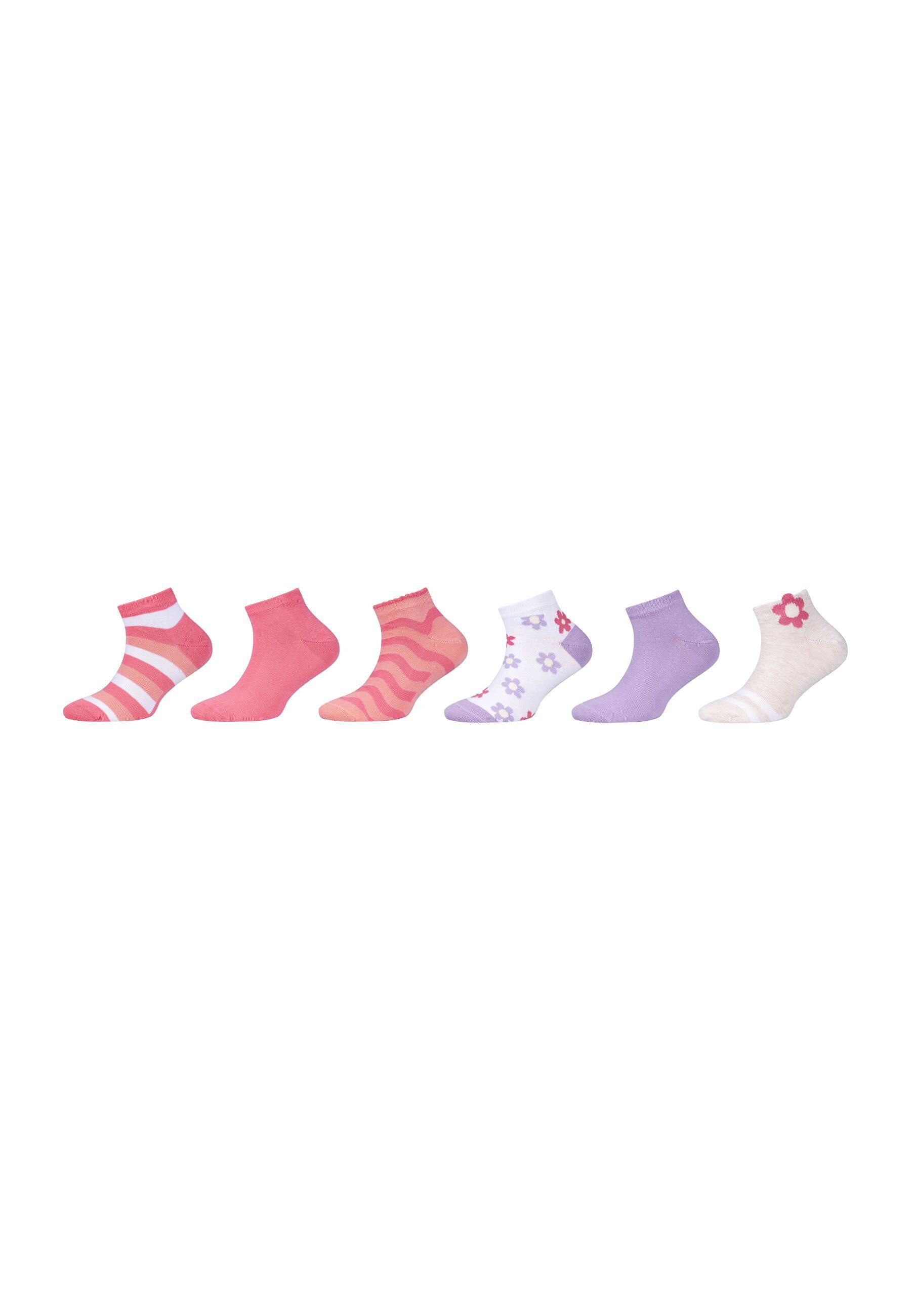 s.Oliver Sneakersocken 6er Pack 6er Pack Weiche Qualität aus Bio-Baumwolle für hohen Tragekomfort
