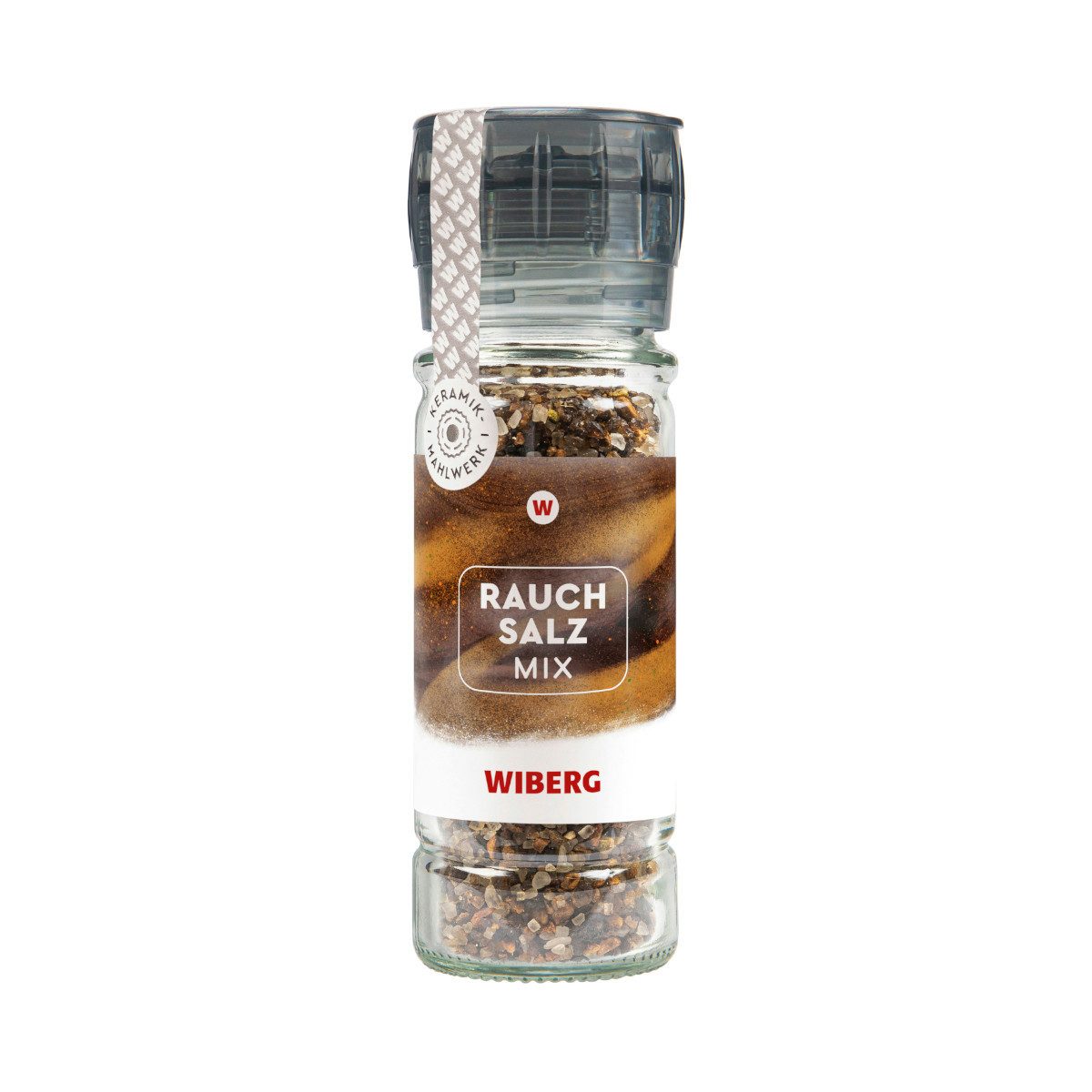 WIBERG Gewürz, Wiberg Gewürzmühle Rauchsalz Mix intensiv würzige Mischung Packung 80g