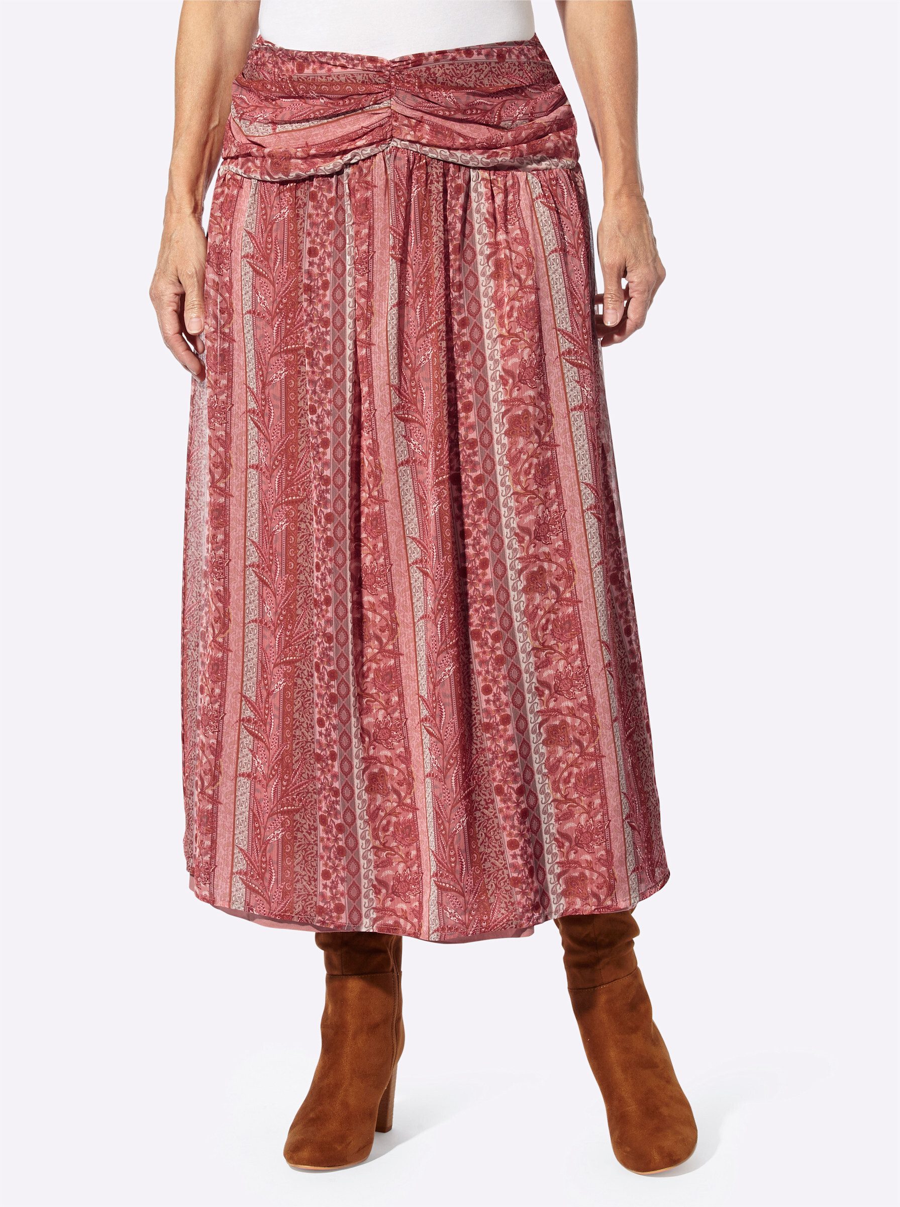 Witt A-Linien-Rock Druck-Rock