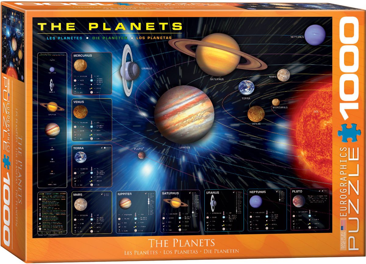 Puzzle 1000 Teile Пазлы - Пазлы - Die Planeten unseres Sonnensystems, Пазлыteile