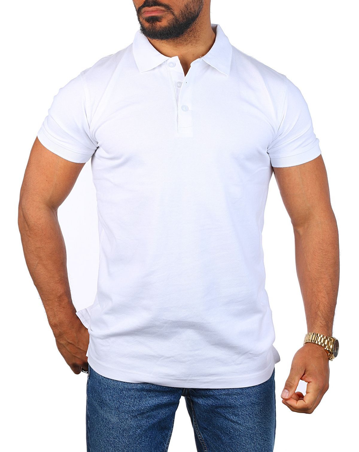Young & Rich Poloshirt Herren Uni günstig online kaufen