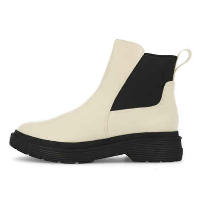 La Strada La Strada 2003204 Damen Chelsea Bootie Off White Leather Pu Ankleboots