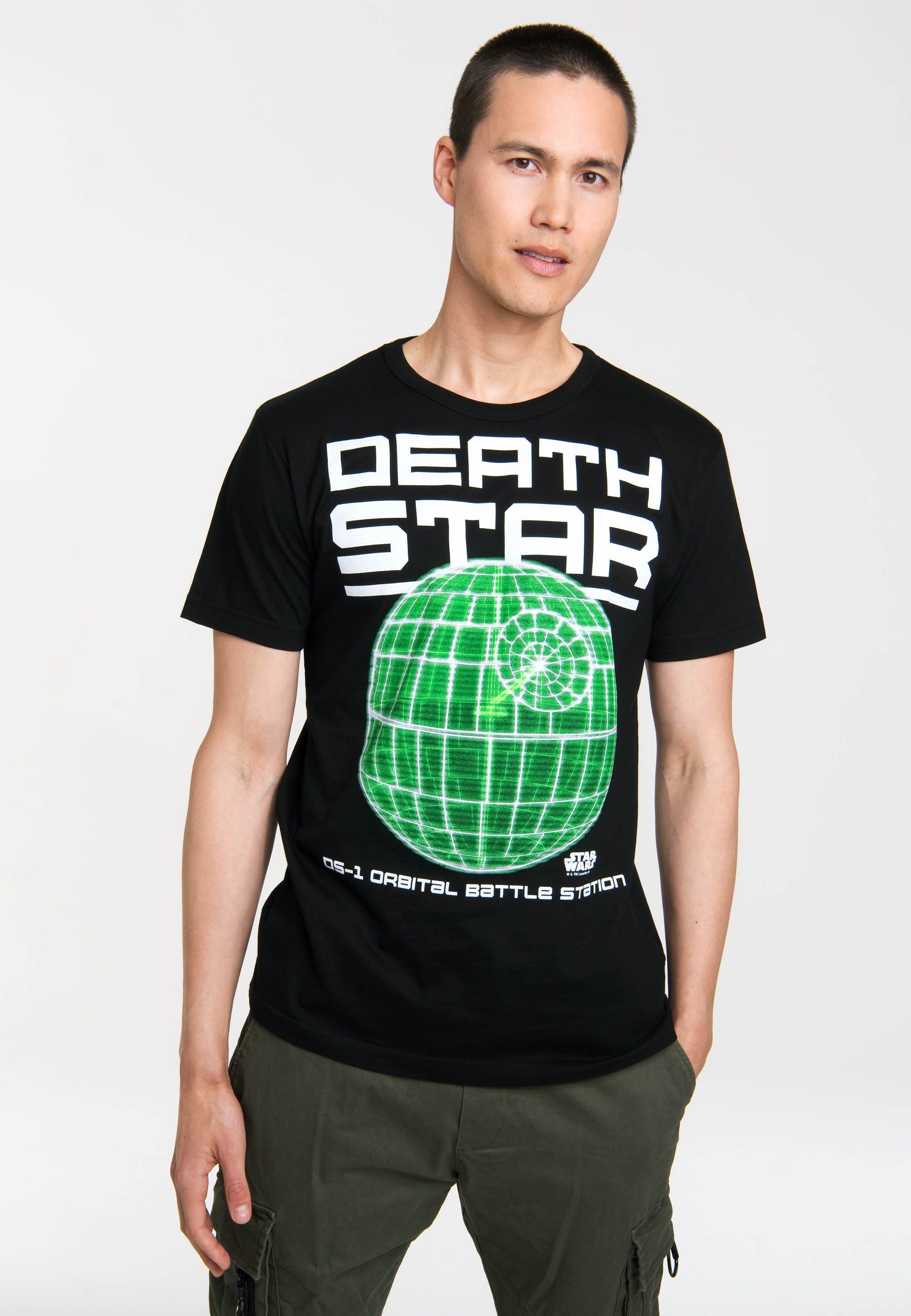 LOGOSHIRT T-Shirt Star Wars - Death Star mit tollem Star Wars-Print