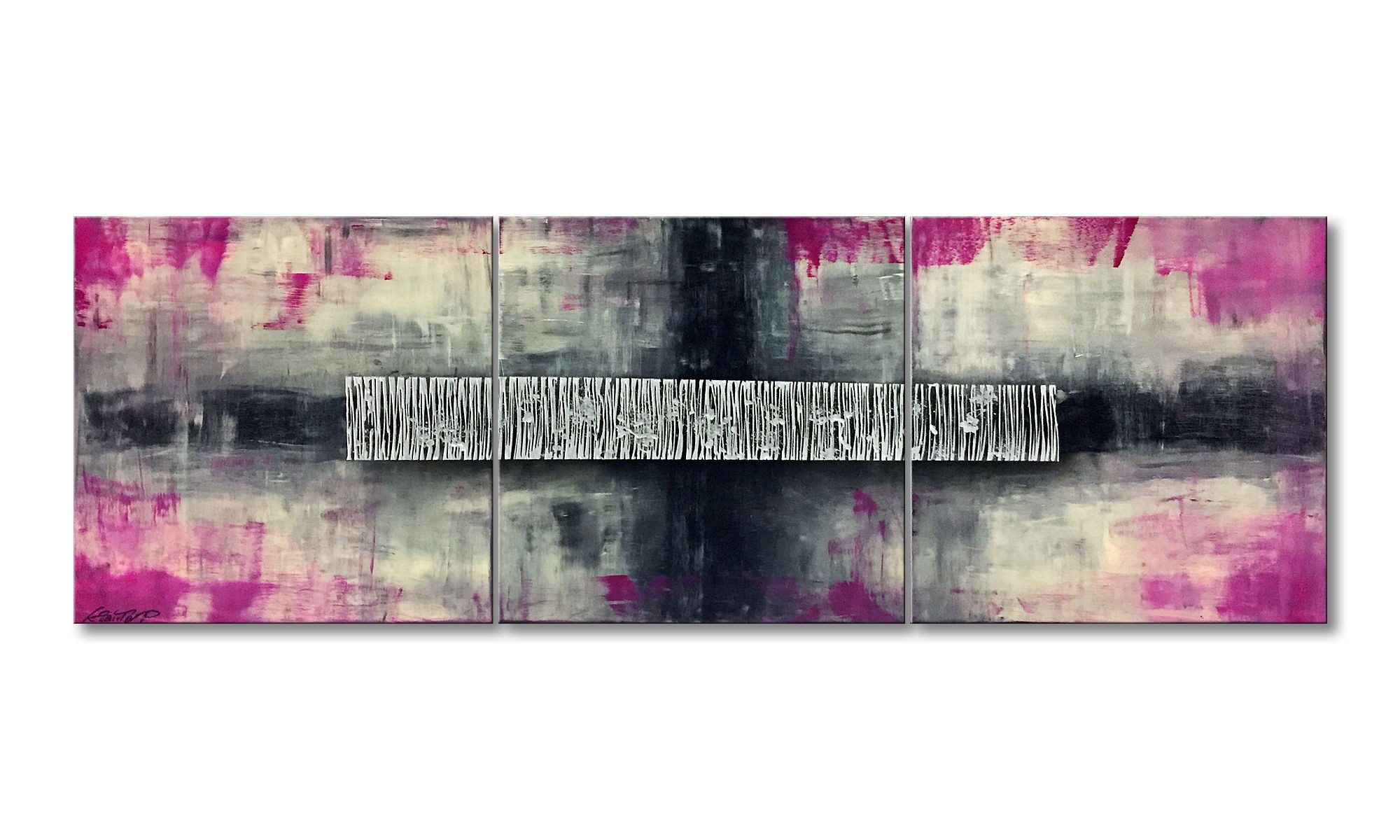 WandbilderXXL XXL-Wandbild Center 210 x 70 cm, Abstraktes Gemälde, handgemaltes Unikat