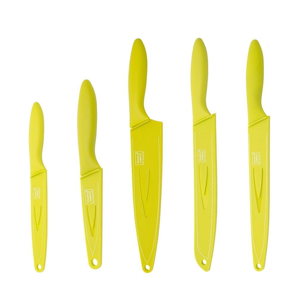 homiez Messer-Set ColourCut (1-tlg), Schälmesser Schinkenmesser, Kochmesser Brotmesser Allzweckmesser und