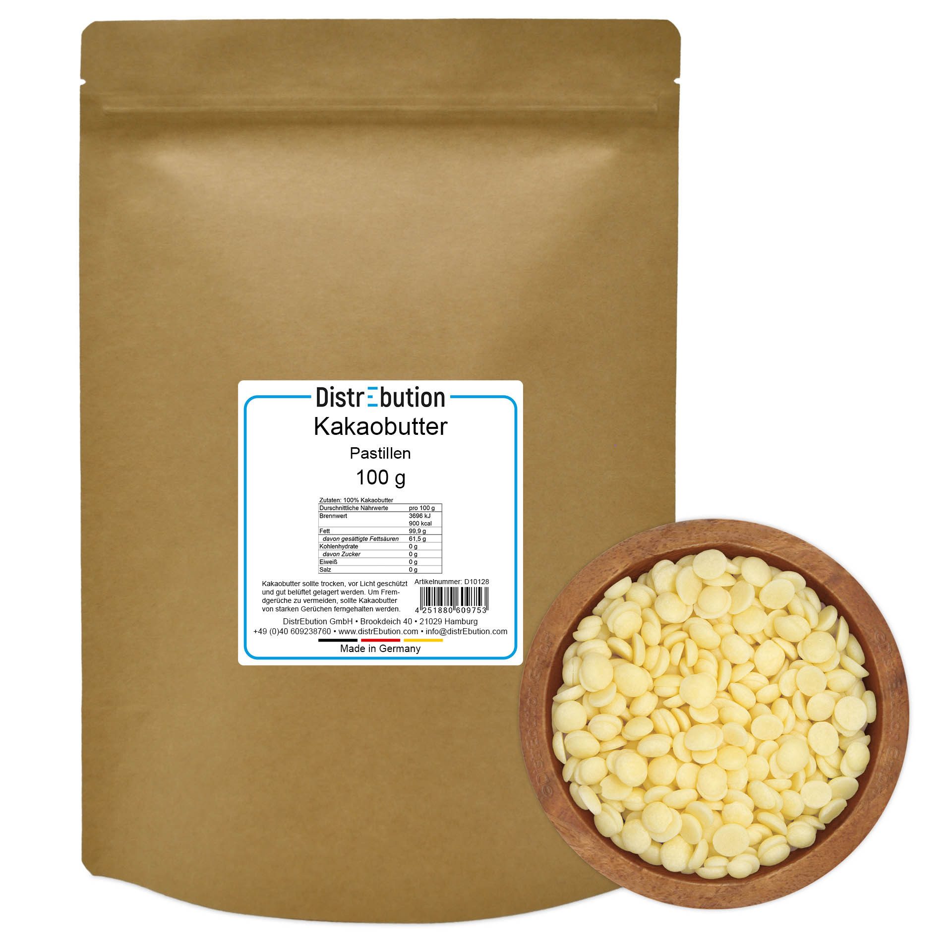 DistrEbution Körpercreme Kakaobutter in Pastillen