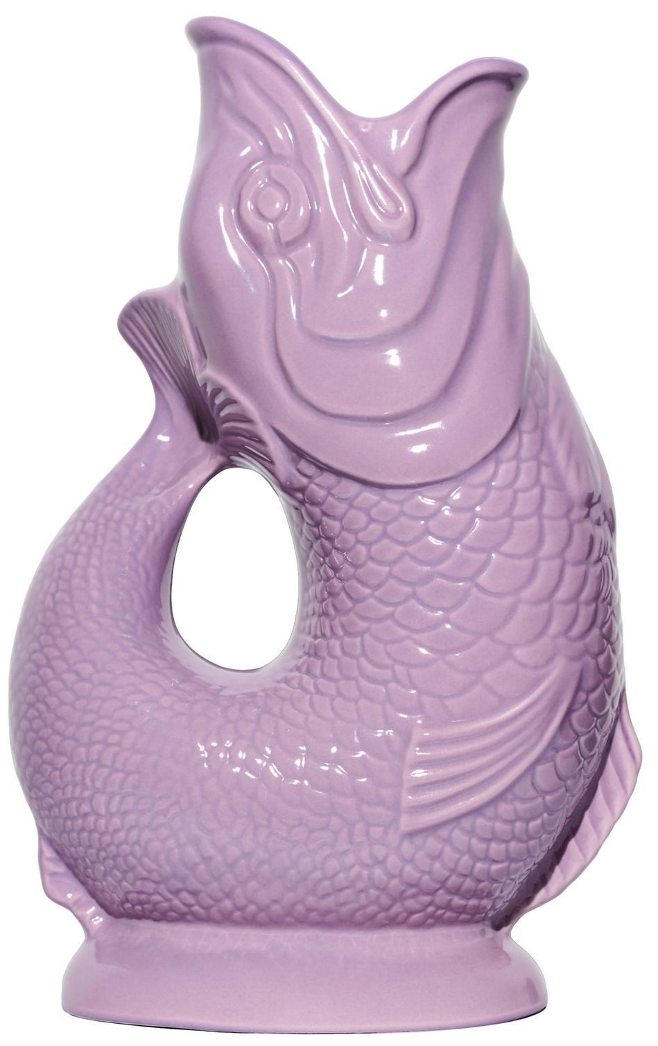 Gluckigluck Wasserkaraffe, (Original Gluggle Jug aus England), mit Gluckergeräusch, handgefertigt, ikonisches Fisch-Design, 1,2 L