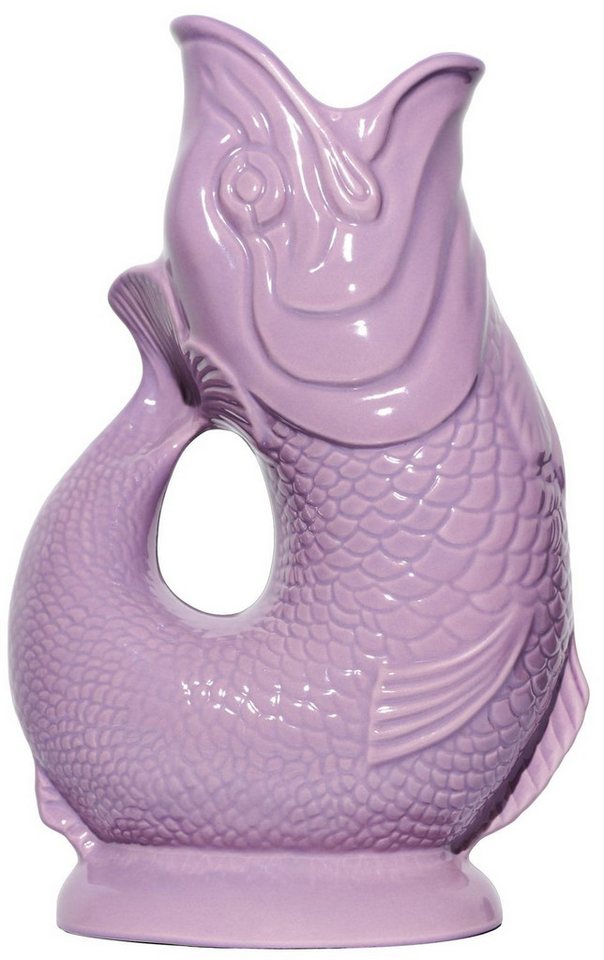 Gluckigluck Wasserkaraffe, (Original Gluggle Jug aus England), mit Gluckergeräusch, handgefertigt, ikonisches Fisch-Design, 1,2 L