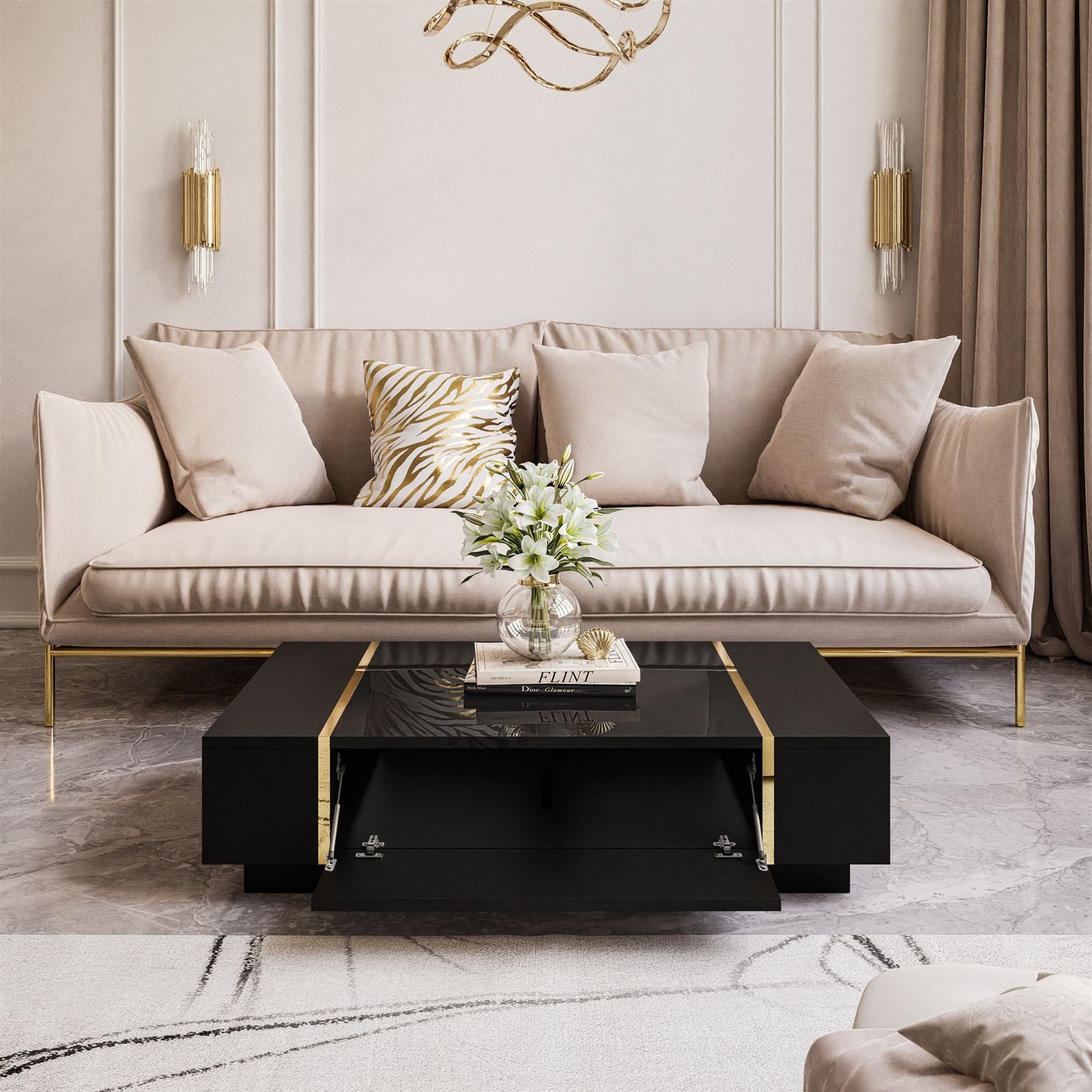 yourhouse24 Couchtisch ONYX Hochglanz günstig online kaufen