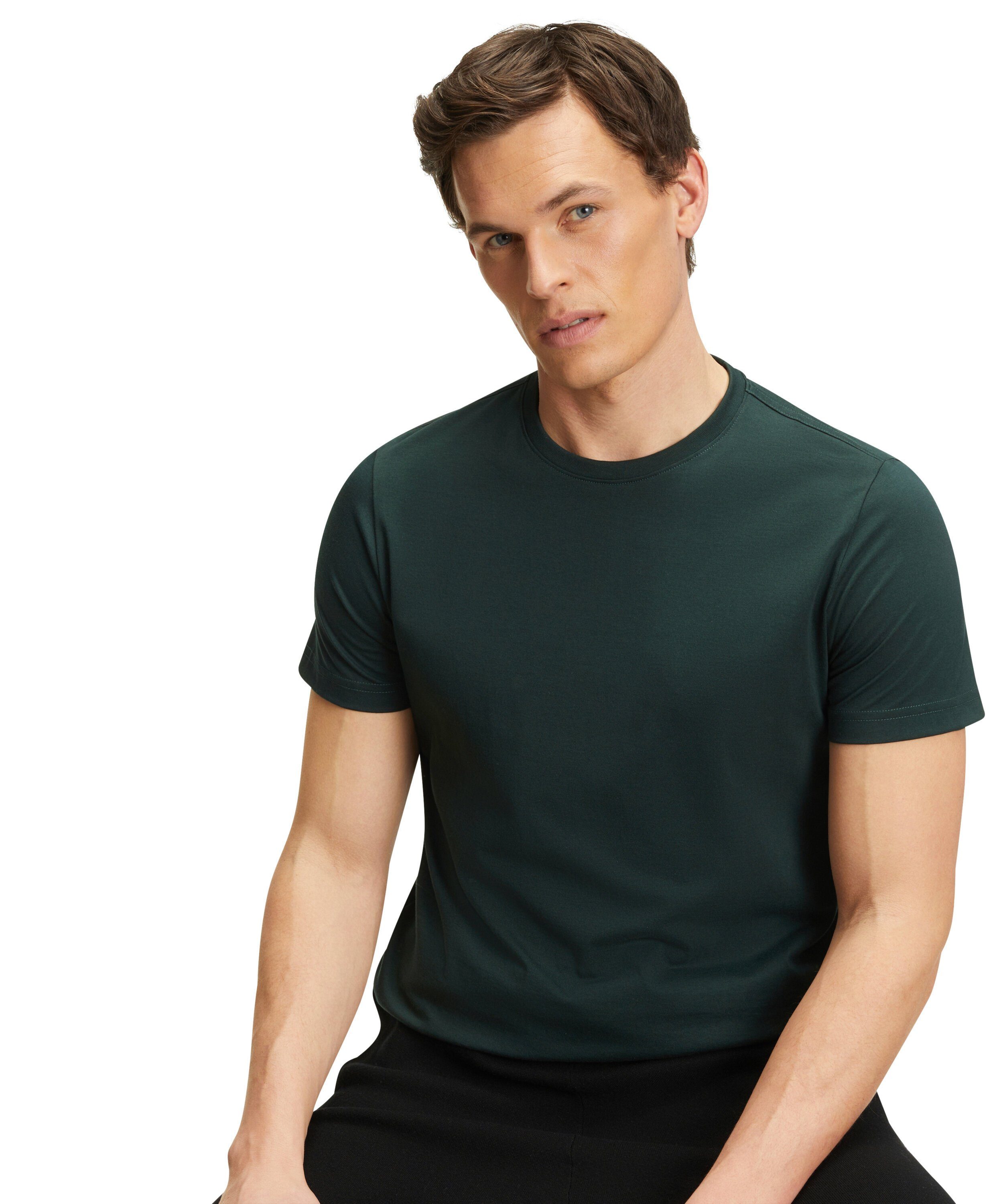 FALKE T-Shirt T-Shirt aus hochwertiger Pima-Baumwolle (1-tlg., 1) aus hochwertiger Pima-Baumwolle
