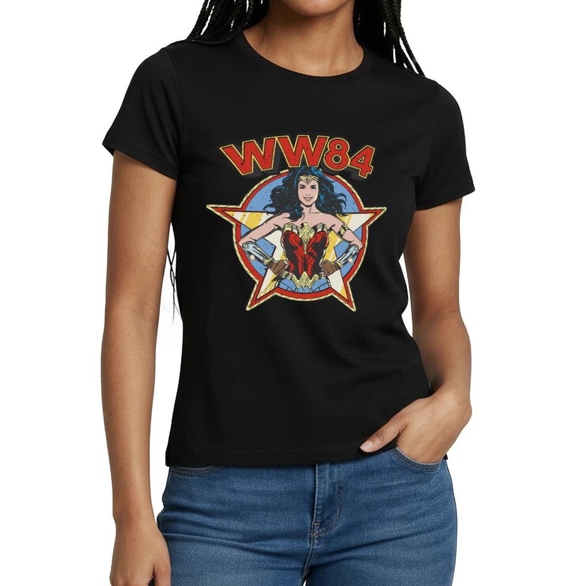 T-Shirt Wonder Woman 1984 WW84 Retro Vintage Frauen T-Shirt