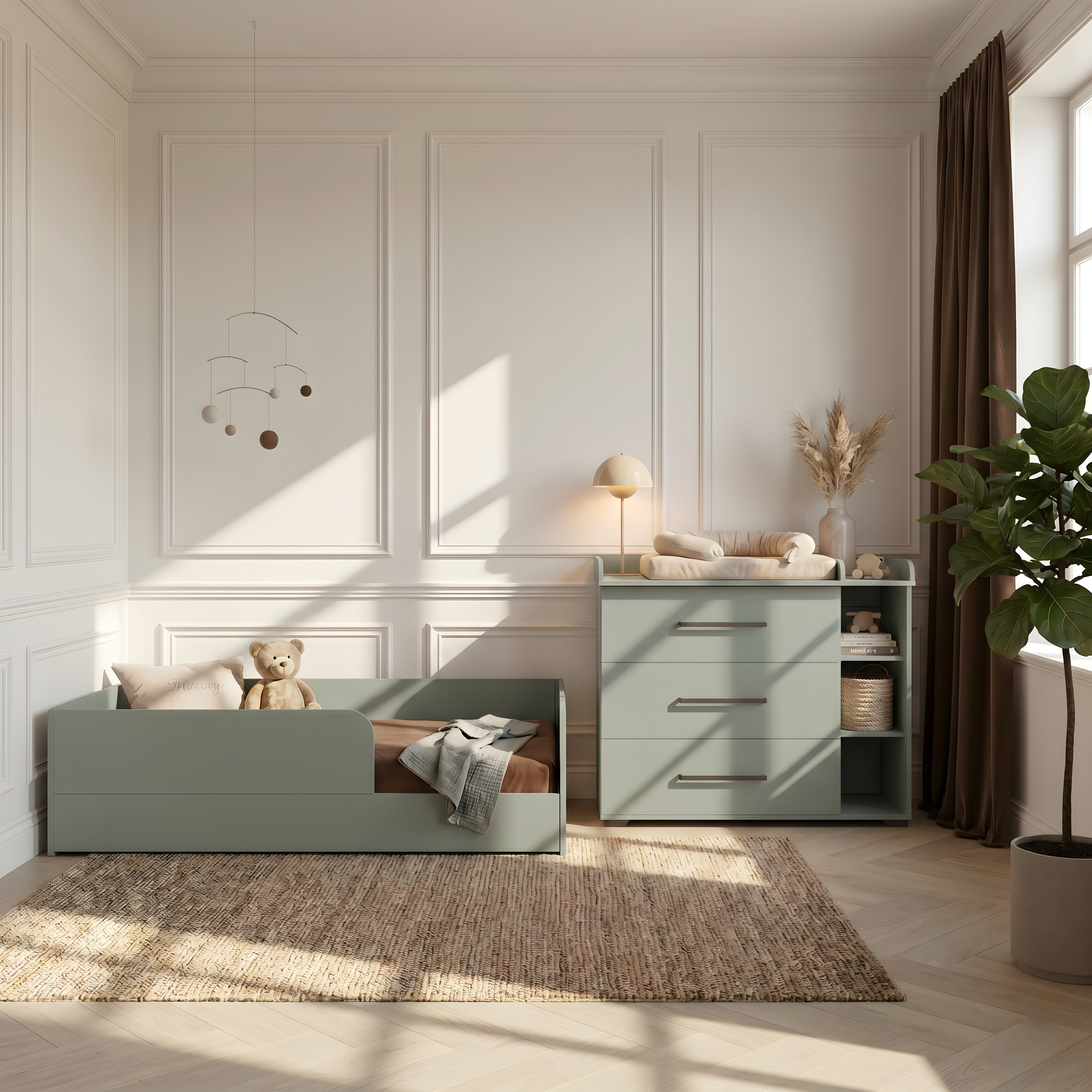 arthur berndt Kinderbett Essentials Bodenbett, 90x200cm für eine perfekte Einschlafbegleitung