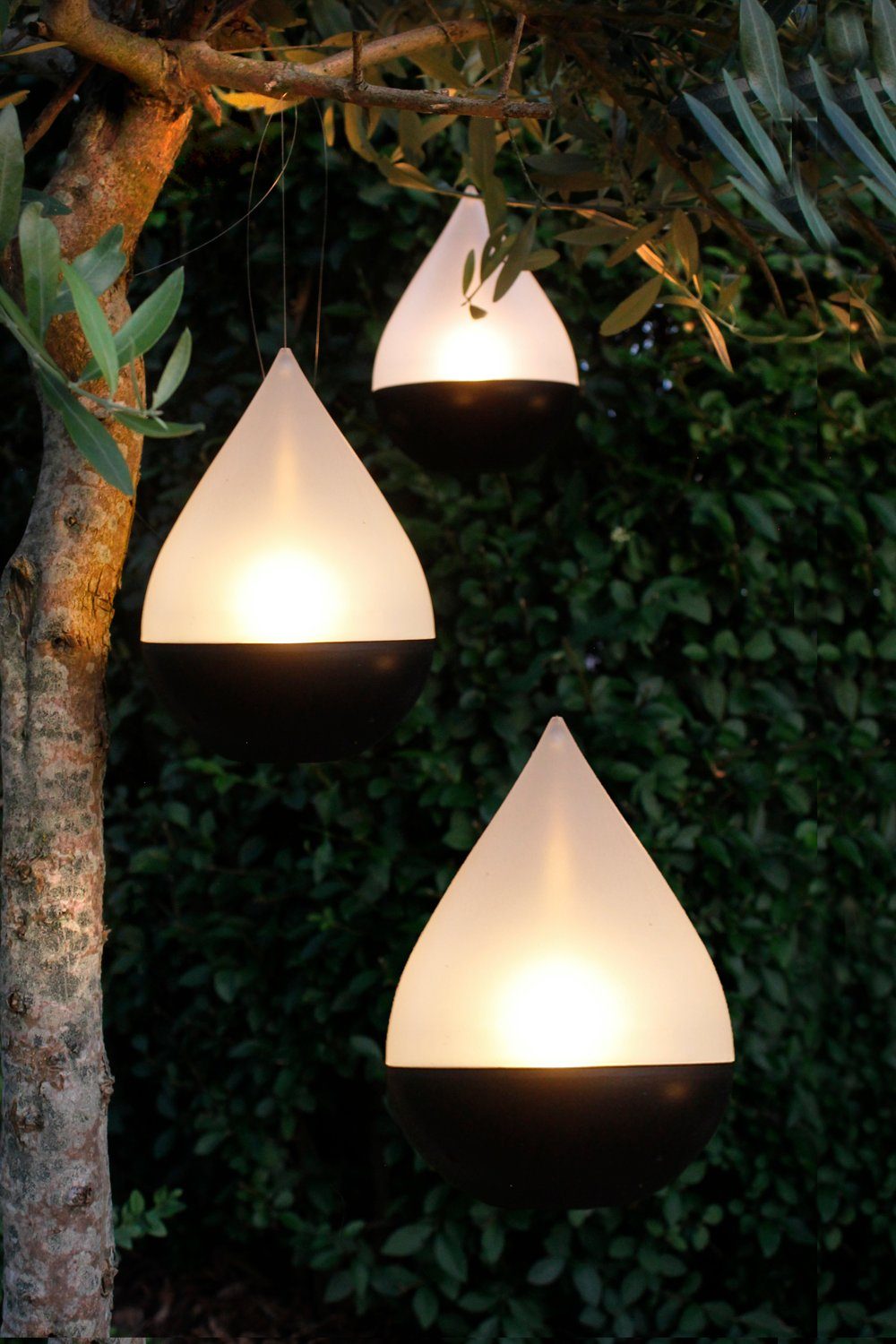 Arnusa LED Solarleuchte Gartenlampe Tropfen 3er günstig online kaufen