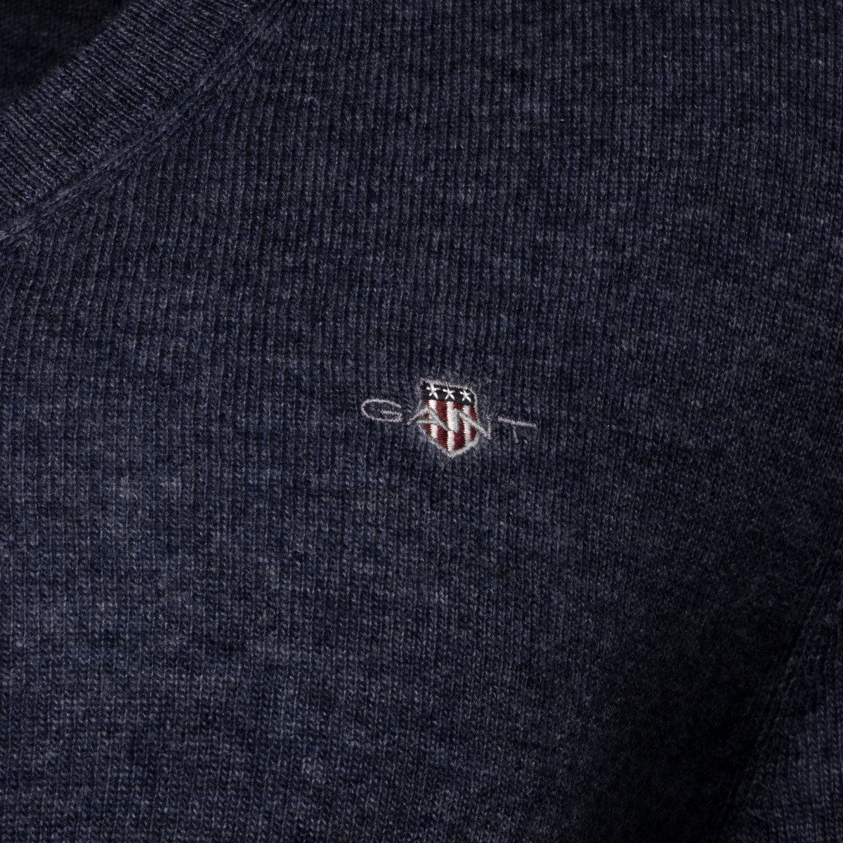 Gant Strickpullover Extrafine Lambswool V-Neck Herren Strickpulli, Wollpullover, Feinstrick, Grobstrick, Kuschelpullover