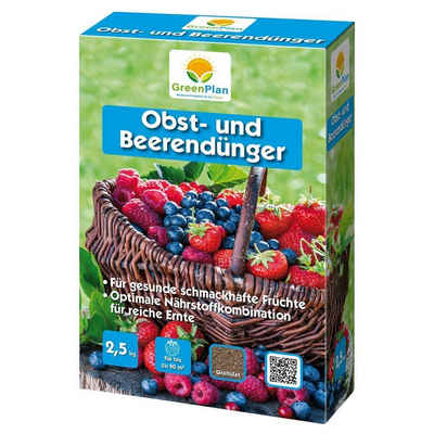 GreenPlan Obstdünger Beerendünger 2,5 kg Früchtedünger NPK-Dünger 9+4+8(2)