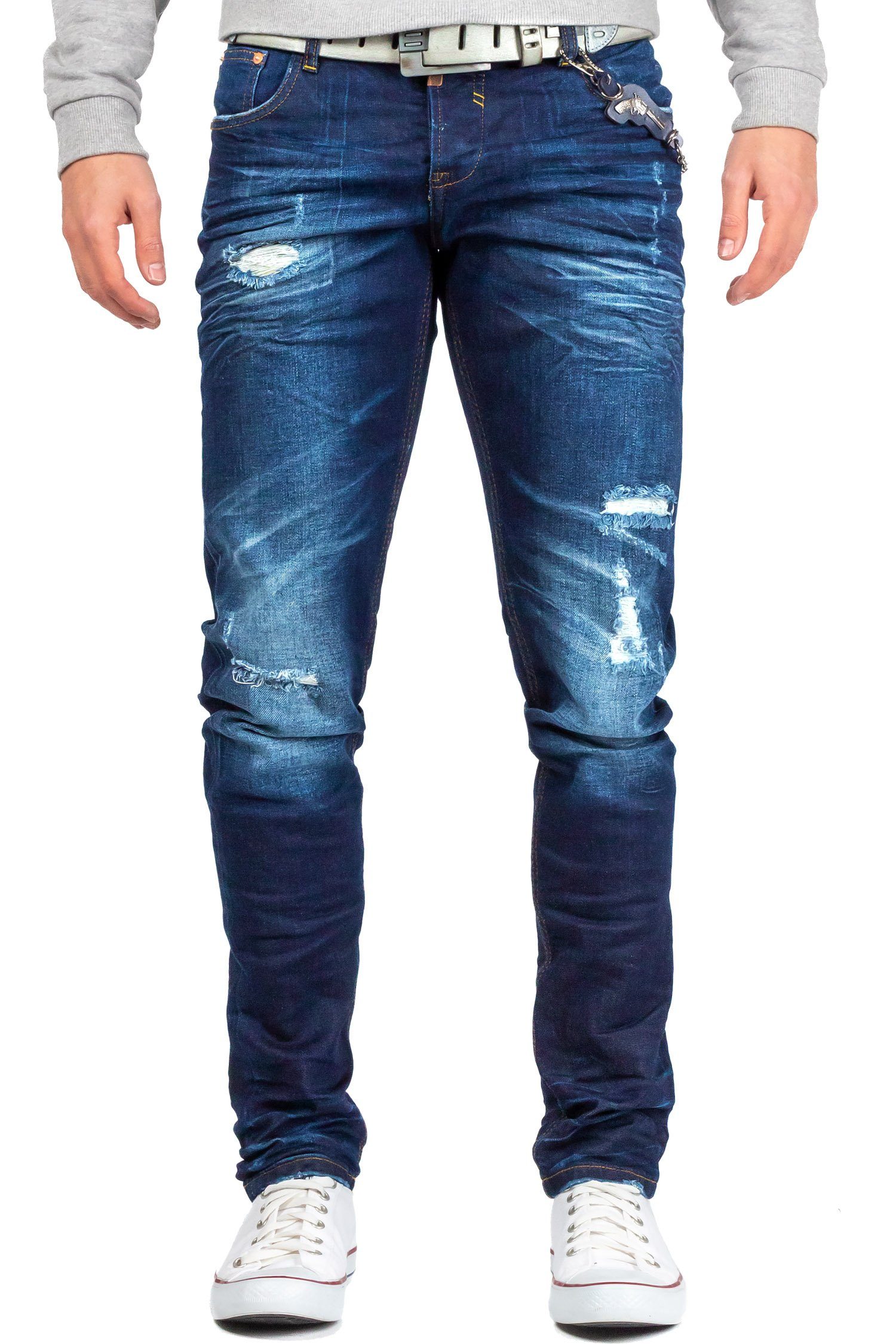 Denim BA-CD392 Destroyed-Jeans Effekte Blau Cipo & Destroyed Herren in Baxx Hose