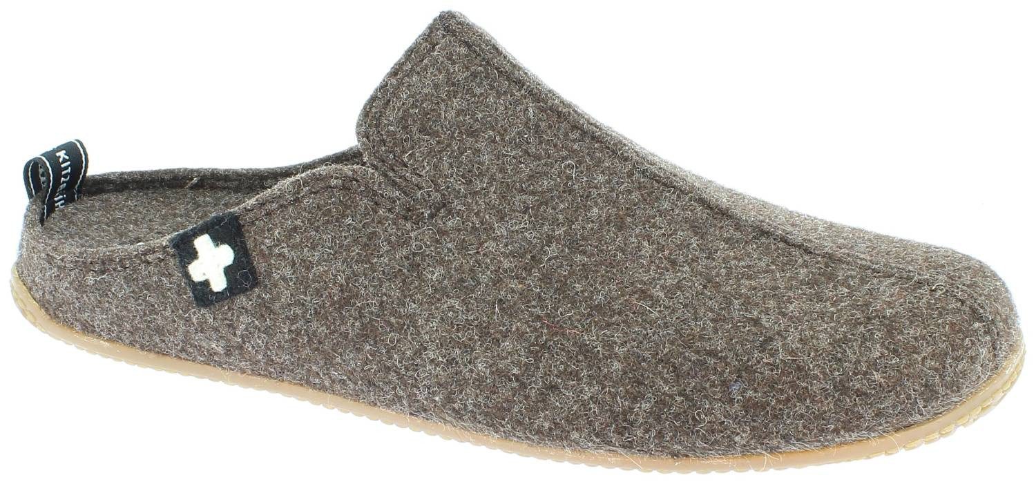 Living Kitzbühel Living Kitzbühel Filzpantoffel Kreuz Dark Oak Slipper