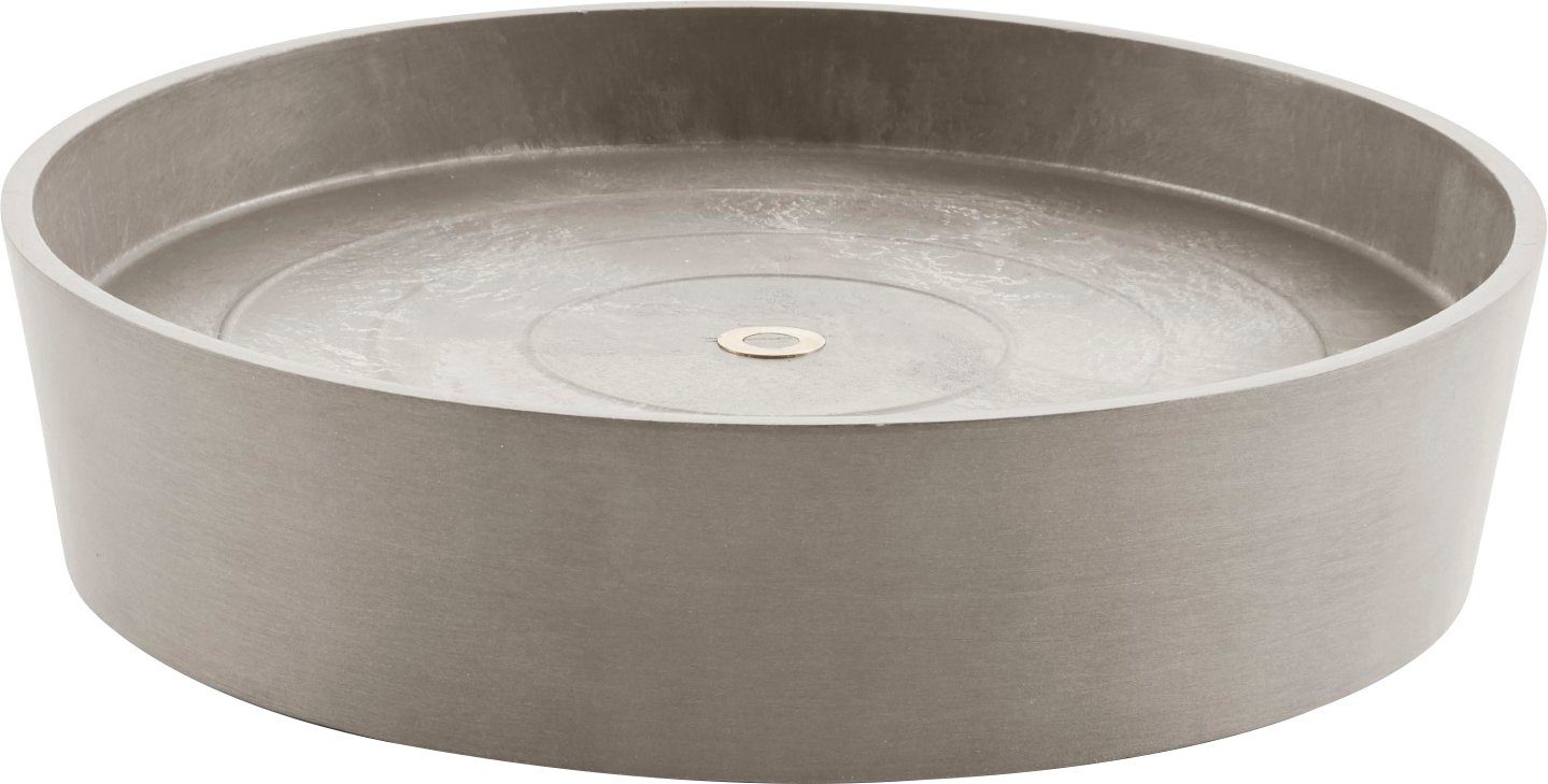 SAUCER BxTxH: ECOPOTS WHEELS 34,1x34,1x9 Blumentopfuntersetzer Taupe, cm