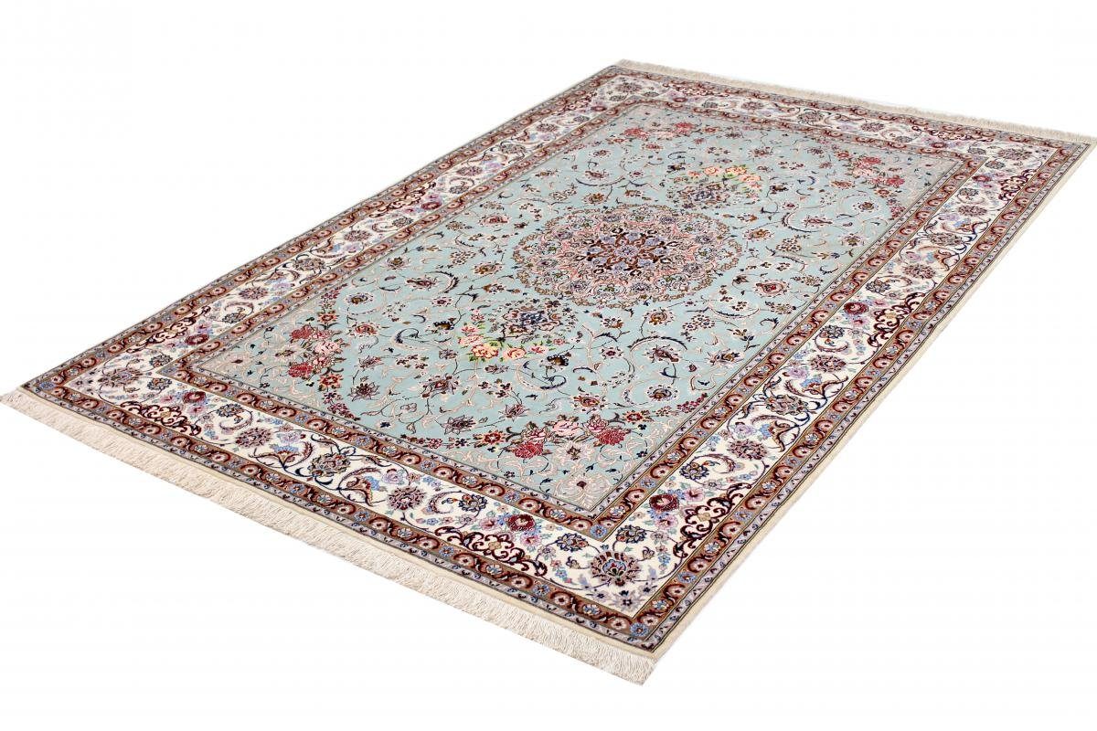 Nain Orientteppich Handgeknüpfter Höhe: 6 rechteckig, Trading, 147x231 Orientteppich, Isfahan Seidenkette mm