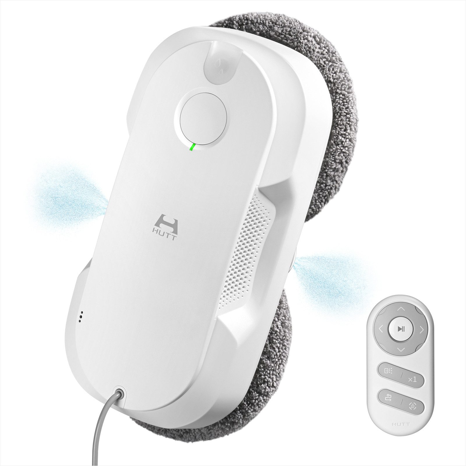 HUTT Fensterputzroboter DDC56 Fensterputzroboter Doppelstrahl mit Ultraschall Sprühfunktion, Fensterputzroboter Doppelstrahl mit Sprühfunktion,Wassertank Tank