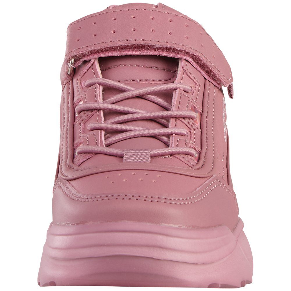 - lila-rosé Details Sneaker irisierenden Kappa mit