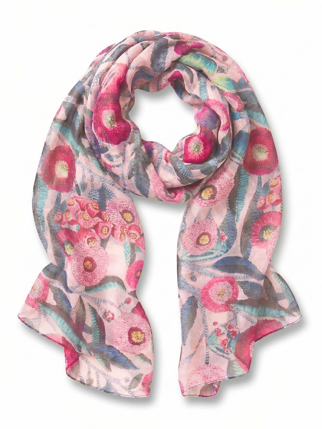 styleBREAKER Modeschal Leichter Viskose Schal mit Blumenmuster, (1-St)