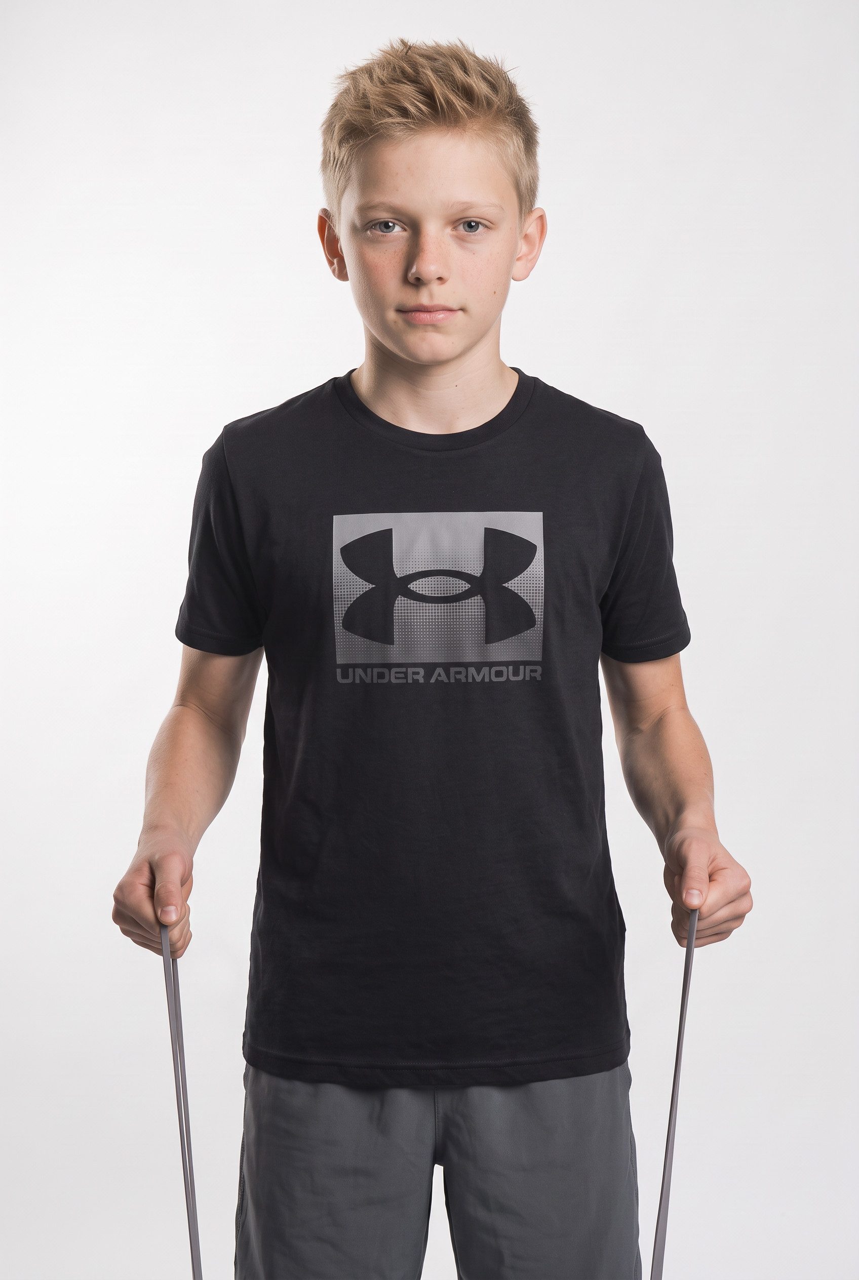 Under Armour® T-Shirt UA B BOXED SPORTS UPDATE SS Kurzarm, mit Rundhalsausschnitt, aus leichtem, weichem Material