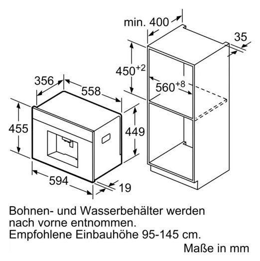 Einbau-Kaffeevollautomat BOSCH CTL636ES1