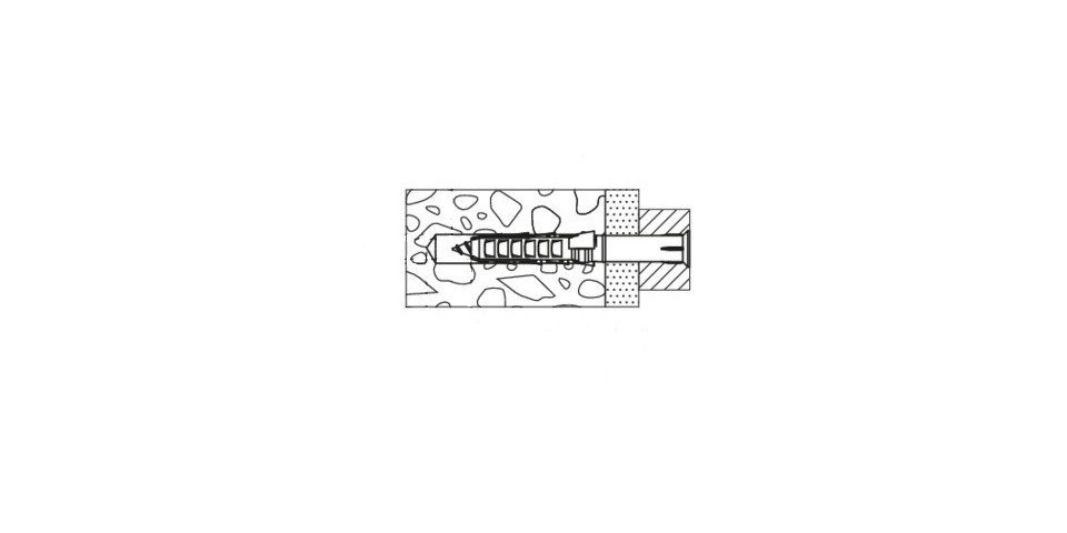 Langschaftdübel Schrauben- fischer 8.0 Dübel-Set x und 80 10 SXR - Stück Fischer mm