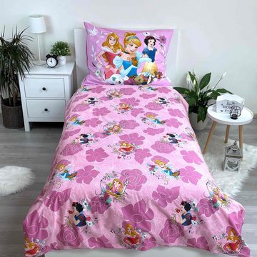 Bettwäsche Disney Prinzessinen Bettwäsche Kopfkissen Bettdecke auch für 135/140x2, Disney Princess, 100% Baumwolle, 2 teilig, 100% Baumwolle