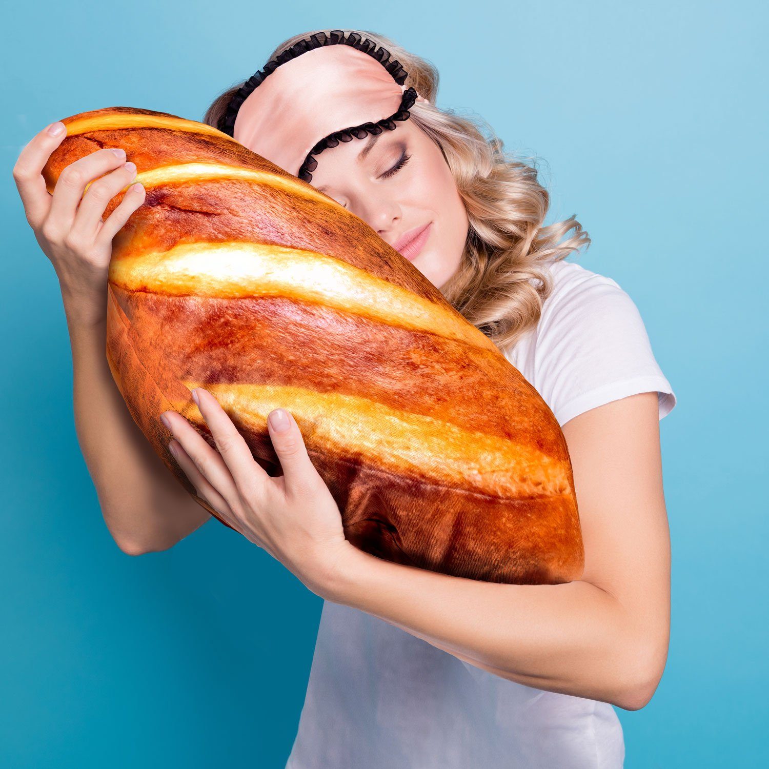 Feluna Sofakissen Baguette-Kissen Brotkissen, Stoffkissen in Brotform Zierkissen – Bild 4 von 5