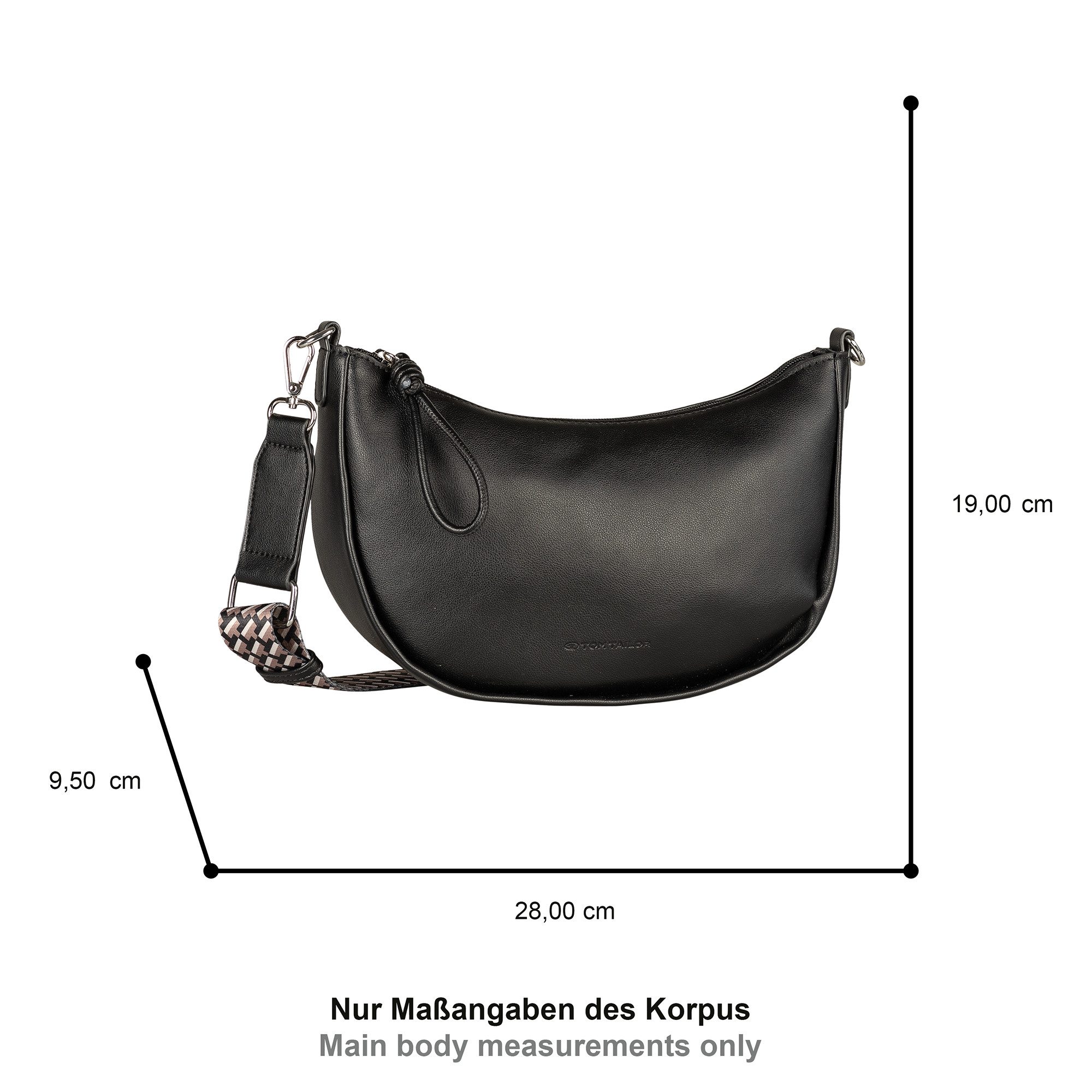 TOM TAILOR Handtasche Tatiana, fein gewebter dreifarbiger Gurtband mit harm günstig online kaufen
