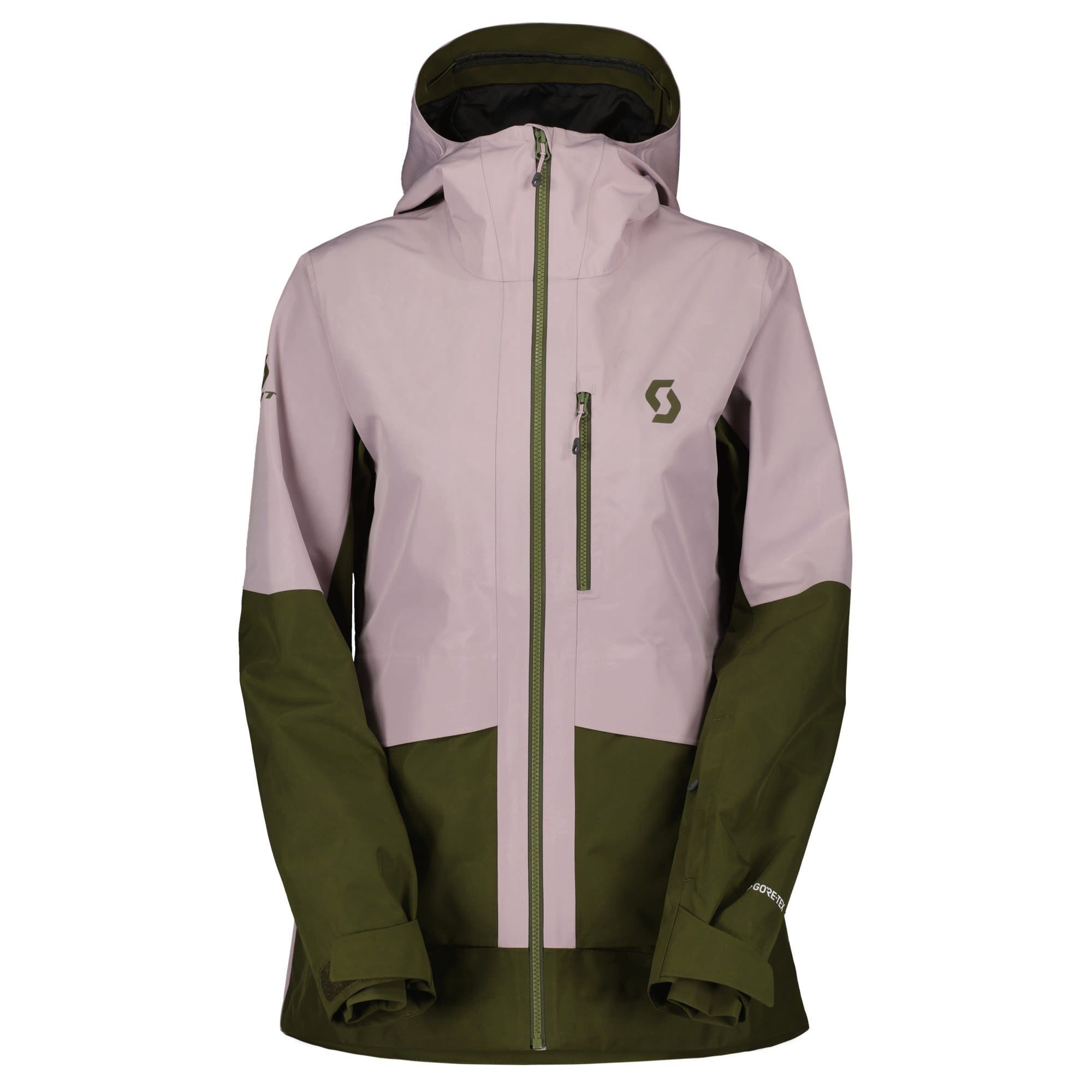 Scott Winterjacke Scott W Vertic Gtx® 2l Jacket Damen Ski- & Cloud Pink - Fir Green